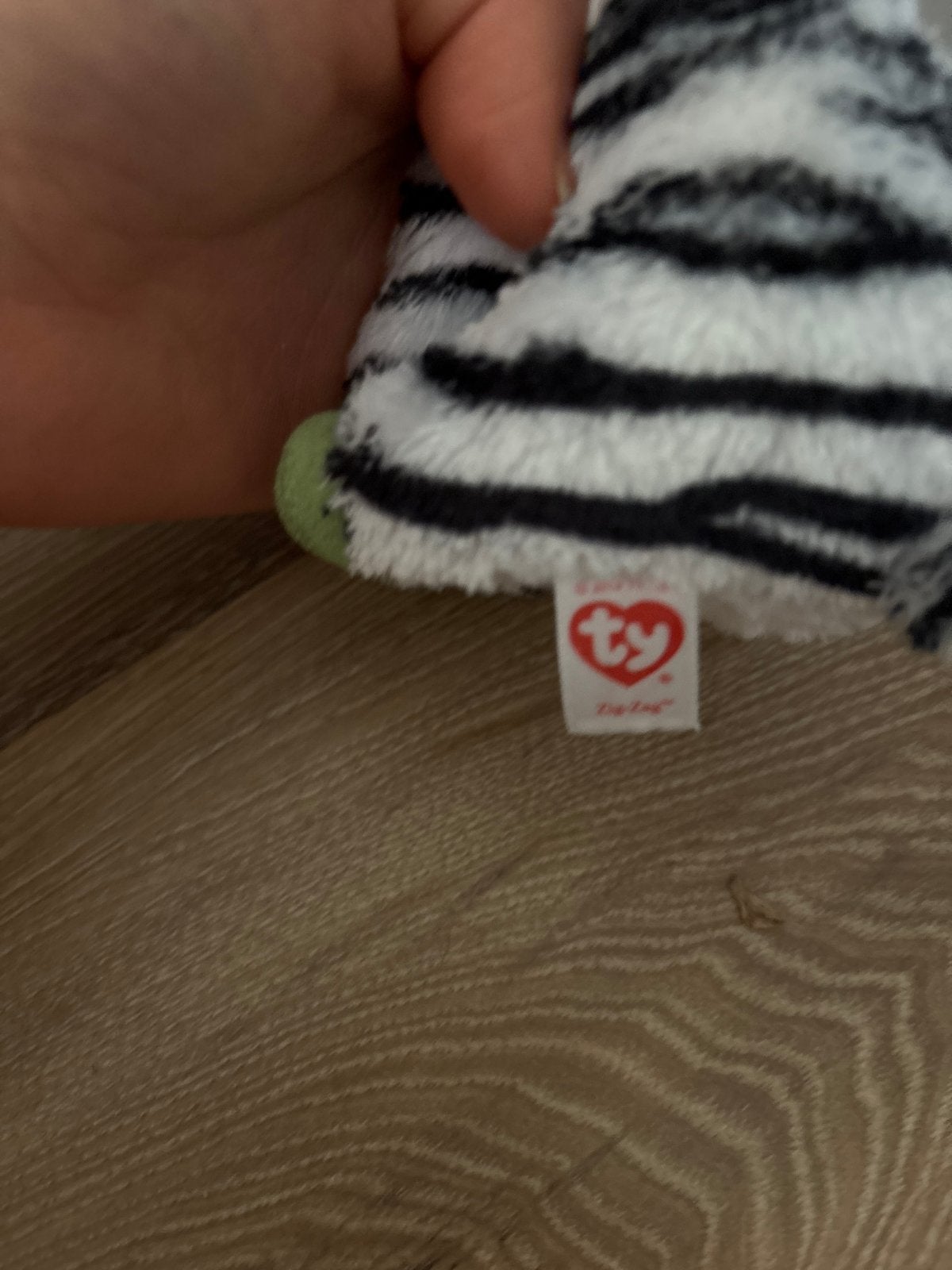 TY Beanie Boo zebra knuffel, Kinderen en Baby's, Speelgoed | Knuffels en Pluche, Overige karakters, Overige typen, Zwart, Ophalen of Verzenden
