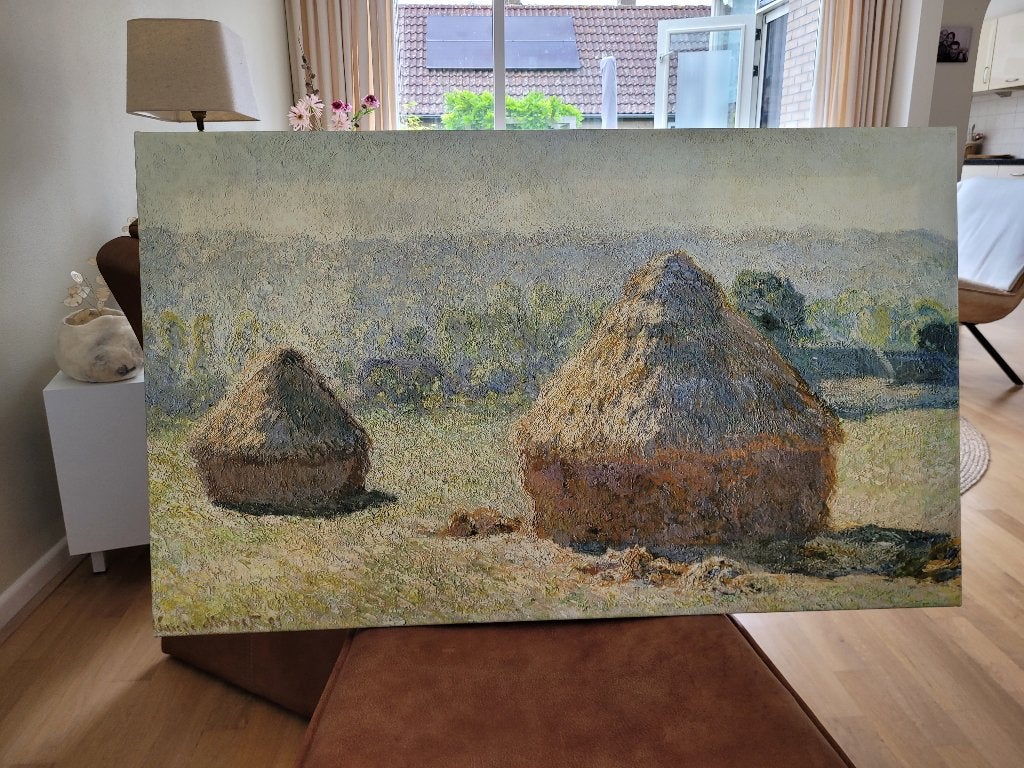 schilderij monet reproduktie, Ophalen