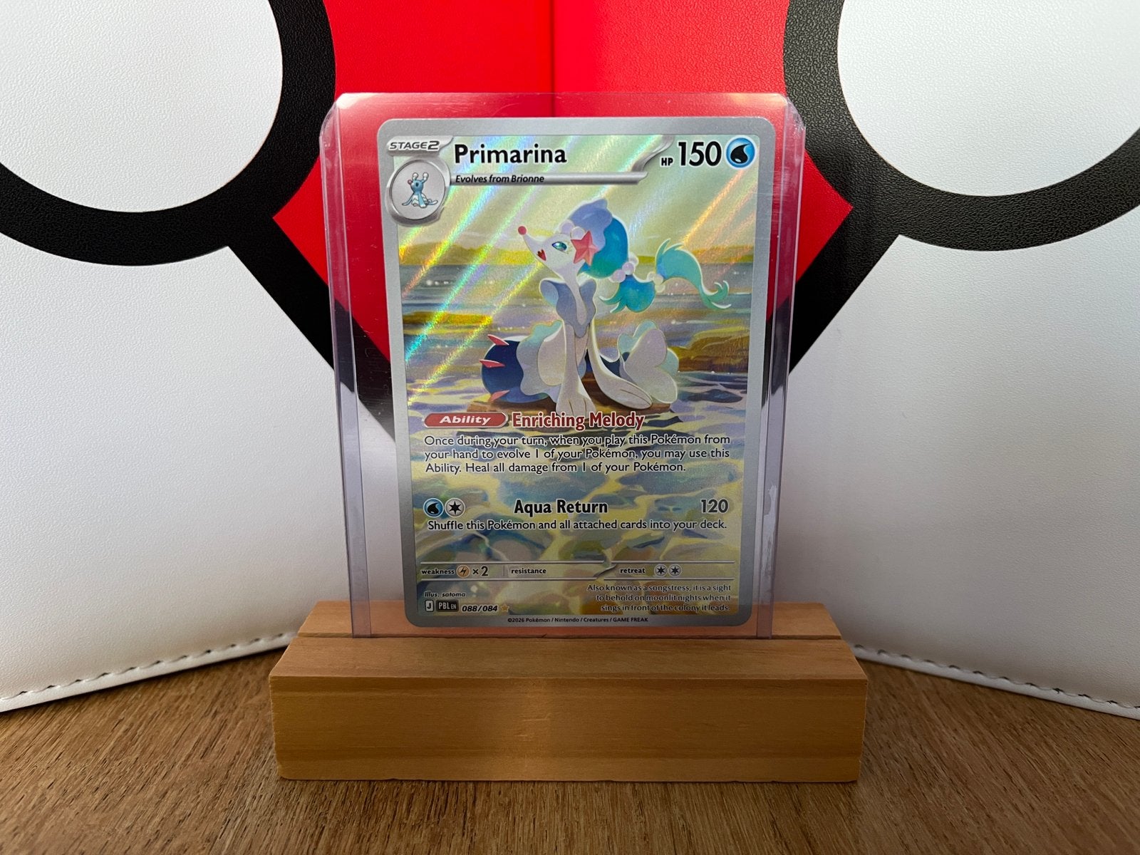 Pokemon Pitch Black Primarina 088/084 Engels, Ophalen, Nieuw, Losse kaart