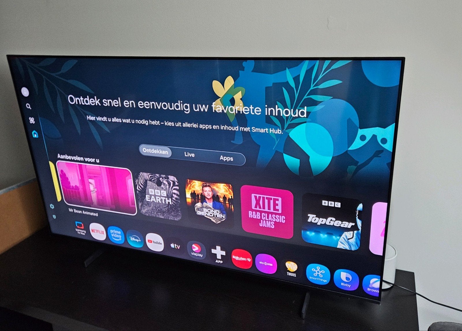 55" Samsung 4K QLED Smart TV + 1 jaar Garantie, Ophalen, QLED, Zo goed als nieuw, Samsung