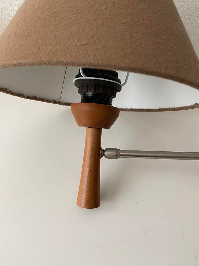 Teak houten Mid Century wandlamp, Ophalen of Verzenden, Huis en Inrichting