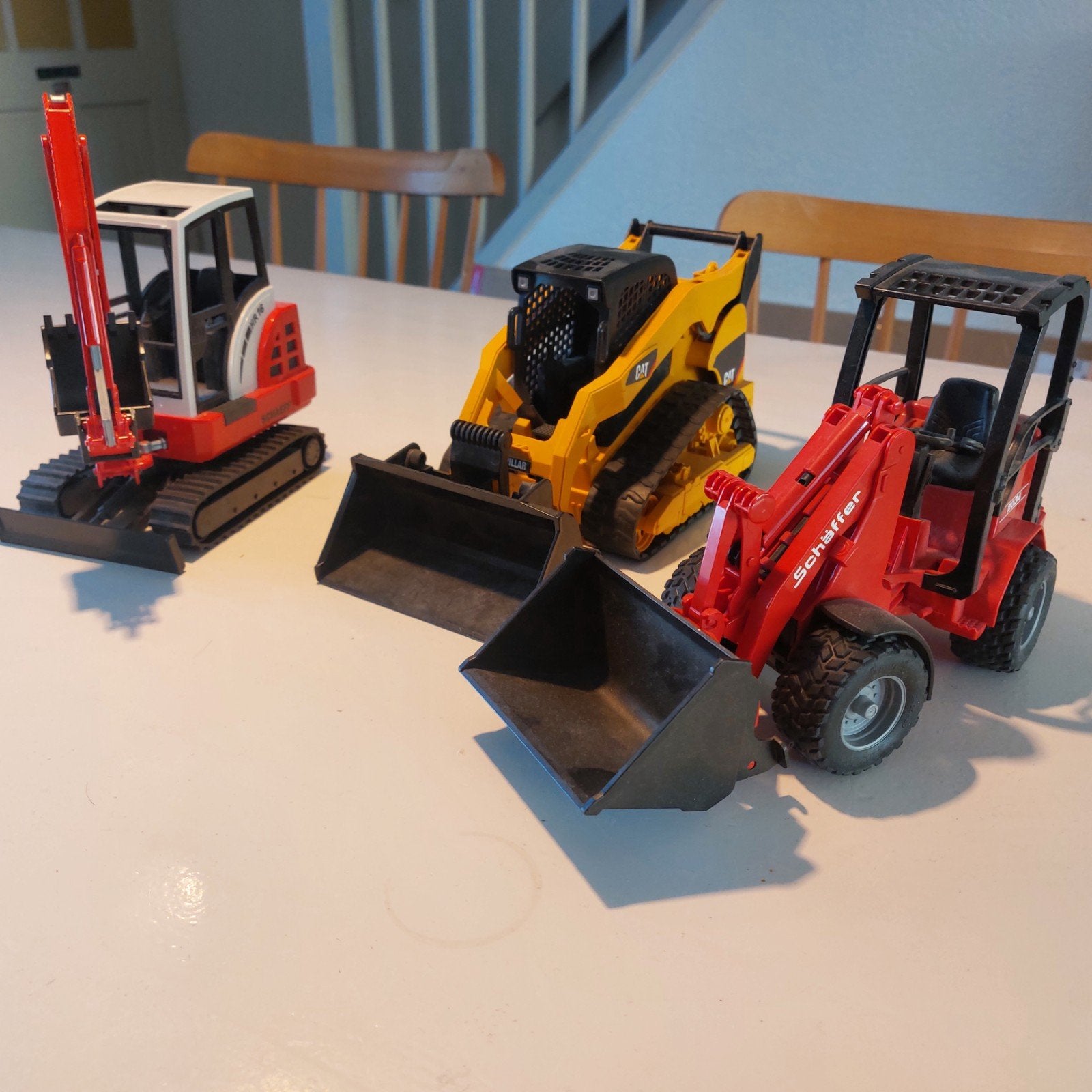 Bruder graafmachine en bulldozer set, Ophalen, Gebruikt