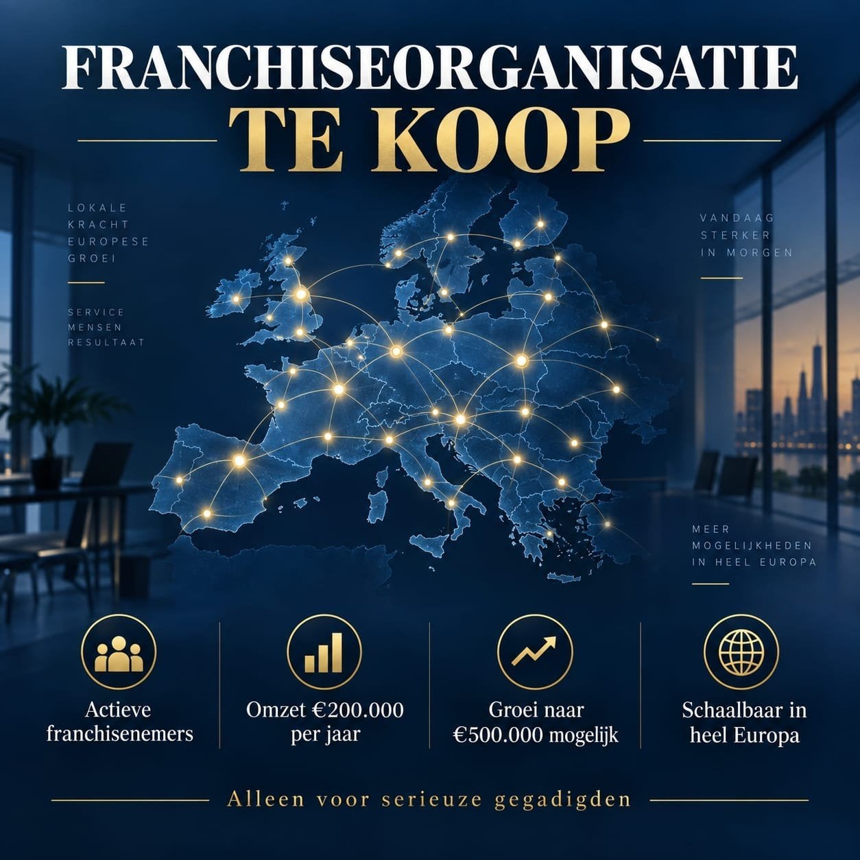 Franchiseorganisatie te koop: Europees schaalbaar, Zakelijke goederen