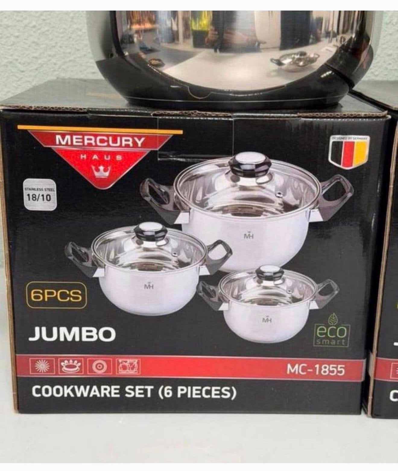 NIEUW - Mercury Haus Jumbo 6-delige pannenset MC-1855 pannen, P, P, P, Nieuw