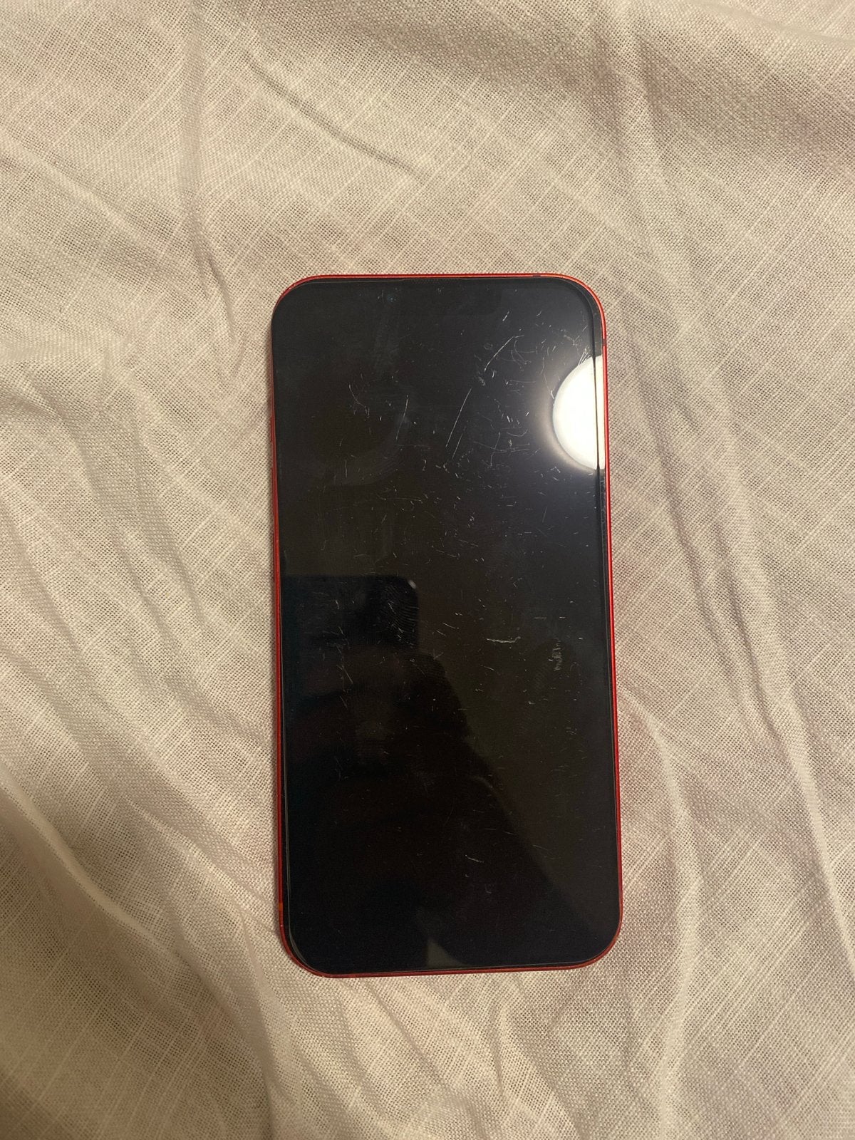 iPhone 13 Rood 128GB met kras op scherm, Ophalen of Verzenden, Gebruikt