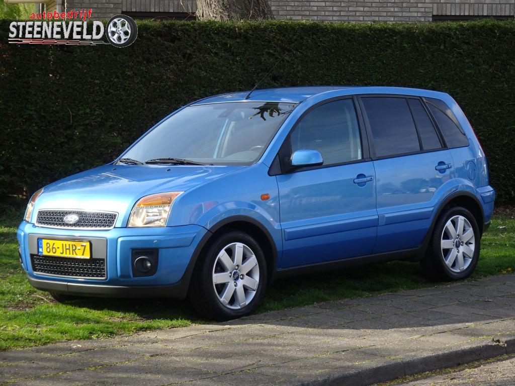 Ford Fusion 1.6 Futura met Radio en Airco Distributieriem V., 1596 cc, Gebruikt, 1064 kg, Blauw