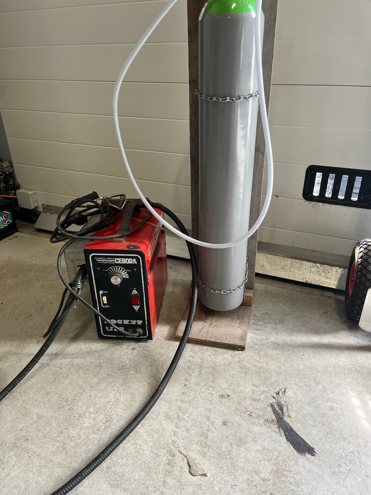 Cebora MIG / mag lasapparaat 880 met Argon gasfles, Ophalen, Gebruikt, Minder dan 150 ampère, Co2