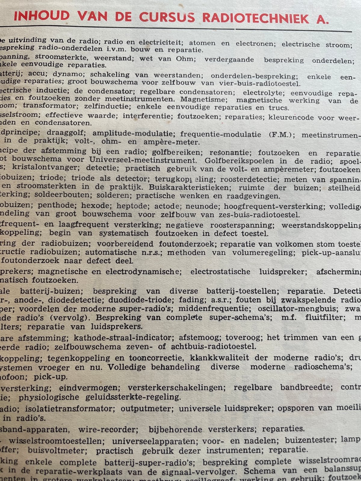 Cursus Maxwell Radiotechniek Jaren '50, Boeken, Ophalen of Verzenden, Gelezen, Elektrotechniek