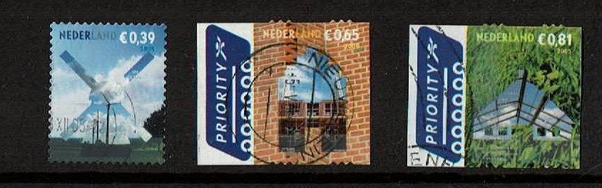 Nederland NVPH 2319-2321 gestempeld 4, Verzenden, Na 1940, Gestempeld