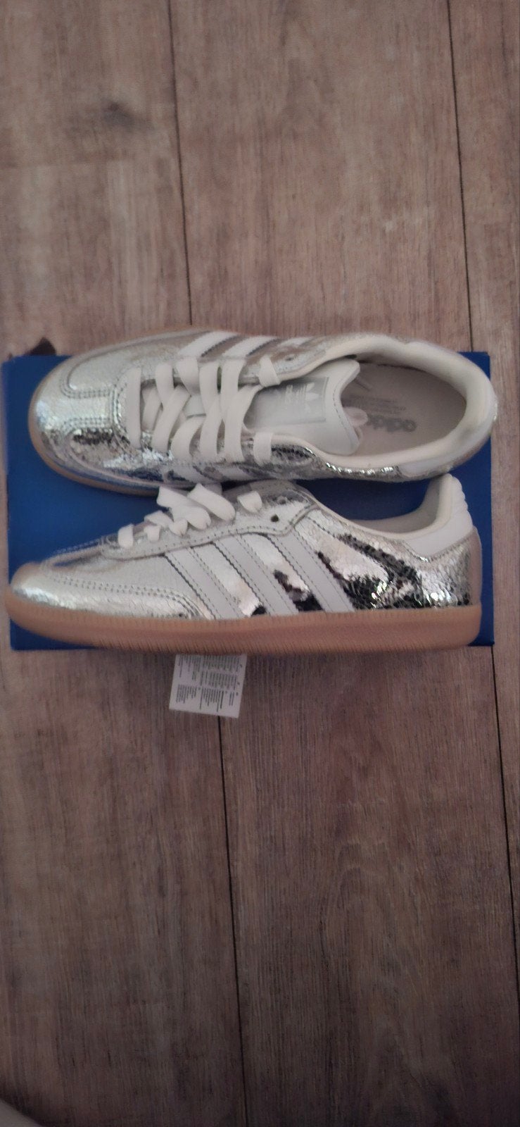 Adidas Samba OG Silver Metallic sneakers maat 36, Ophalen, Overige kleuren, Adidas, Nieuw
