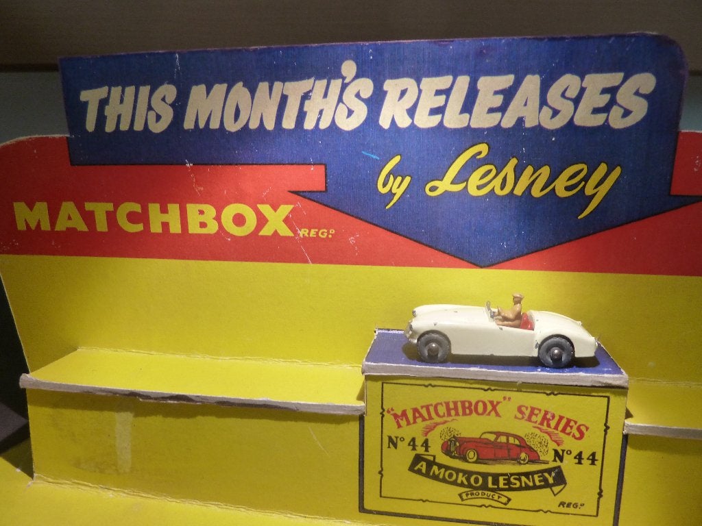 LESNEY:   no.19  MG A    uit 1958  met MET. WHEELS !!, Ophalen of Verzenden, Gebruikt, Auto