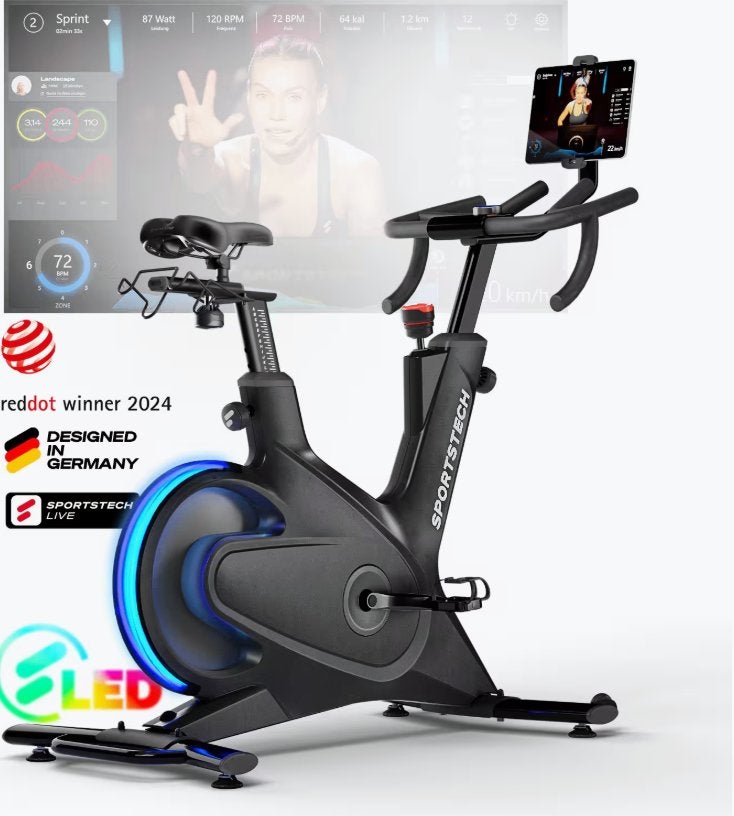 Sportstech sBike/Lite Racefiets Hometrainer/Kleurendisplay, Rug, Nieuw, Ophalen of Verzenden, Hometrainer