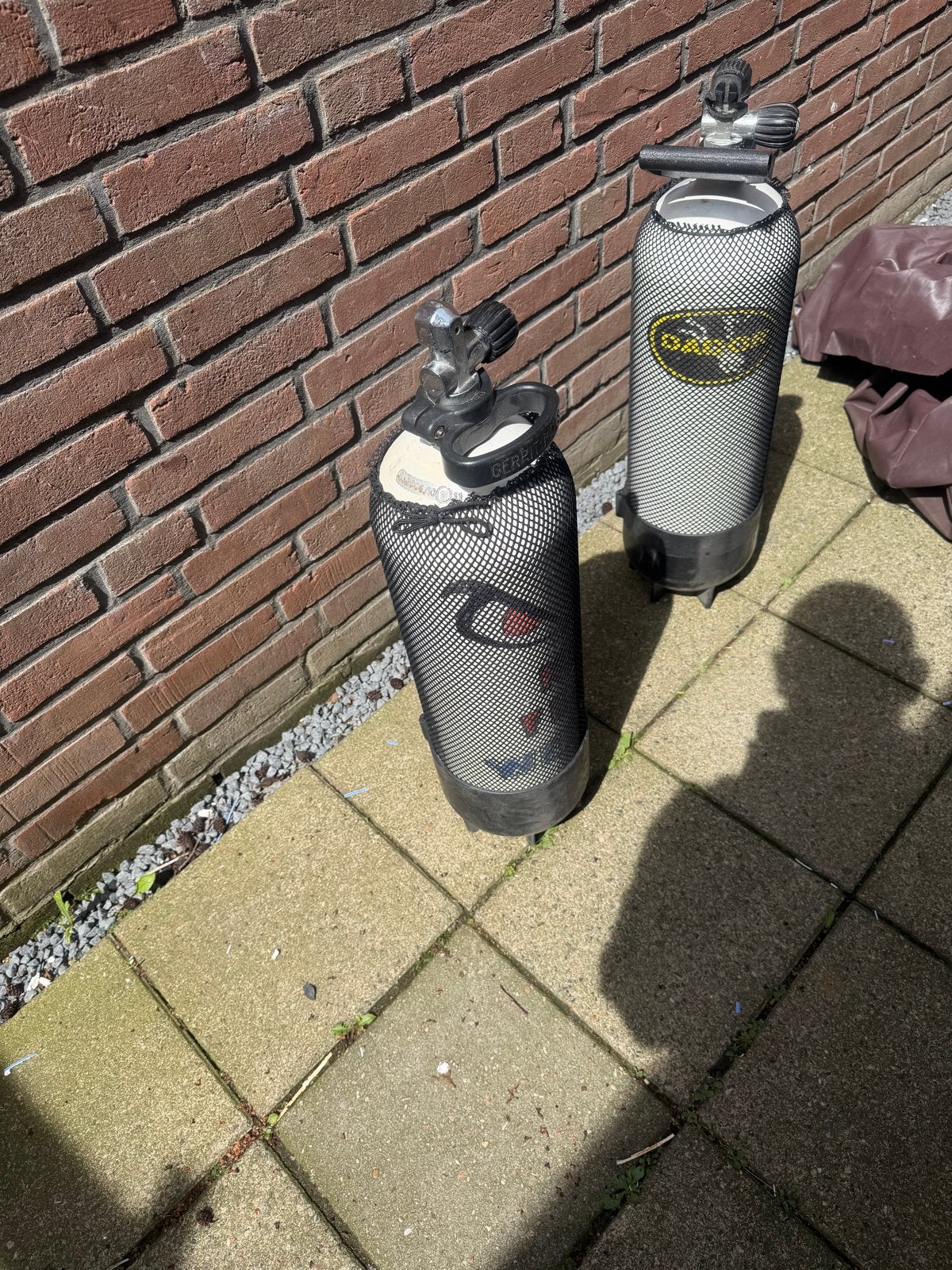 Duikflessen - Set van 2 van 10 liter, Ophalen, Gebruikt, Duikfles