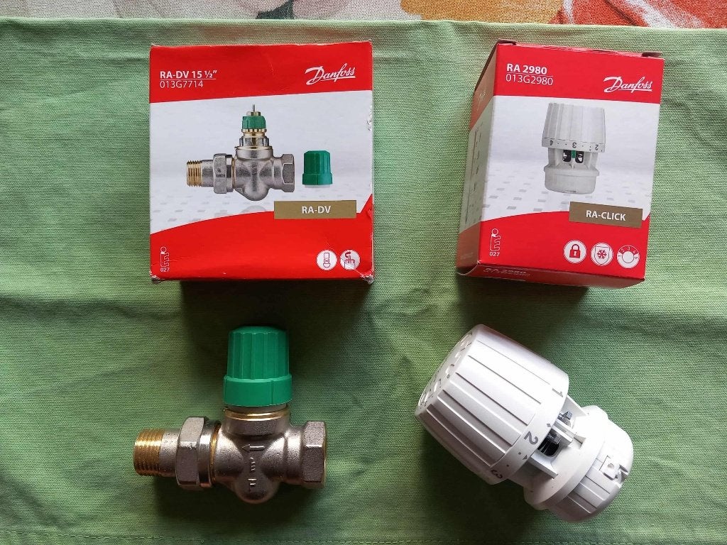 Danfoss thermostaat kraan en thermostaat knop., Ophalen of Verzenden, Nieuw