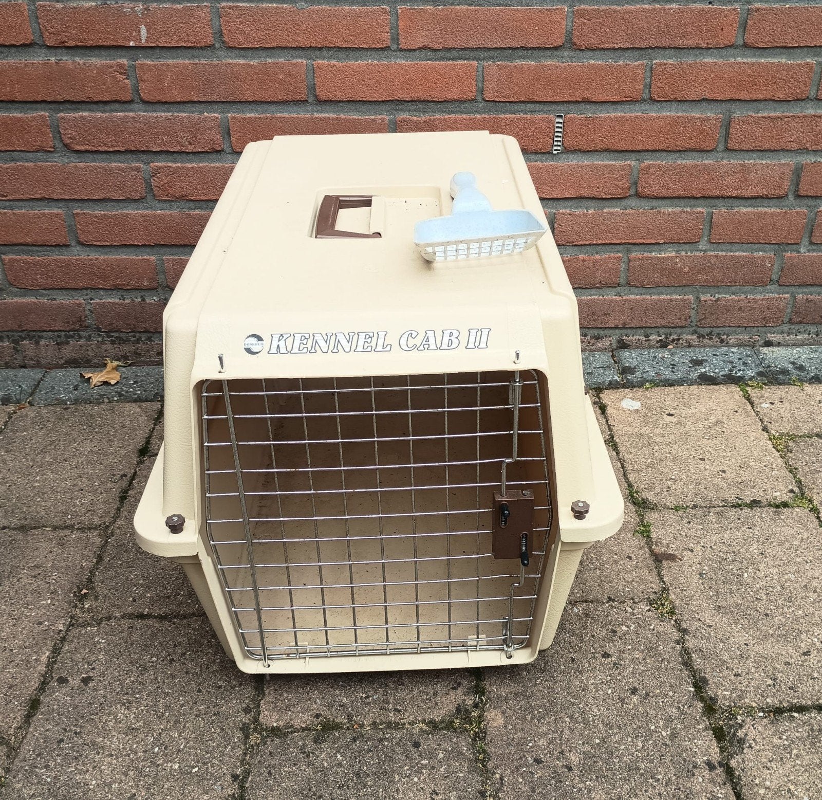 Te koop mooie reiskoffer voor 2 katten of kleine hond ., Ophalen, Gebruikt, Gesloten