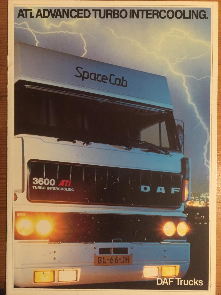 Folder van DAF Trucks F2800-F3600 ATi, gedrukt 1985, Ophalen of Verzenden, Nieuw, Overige merken