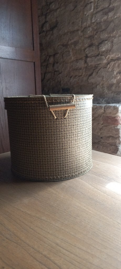 Vintage hoedendoos met originele deksel – ca. jaren 40-60, Ophalen of Verzenden