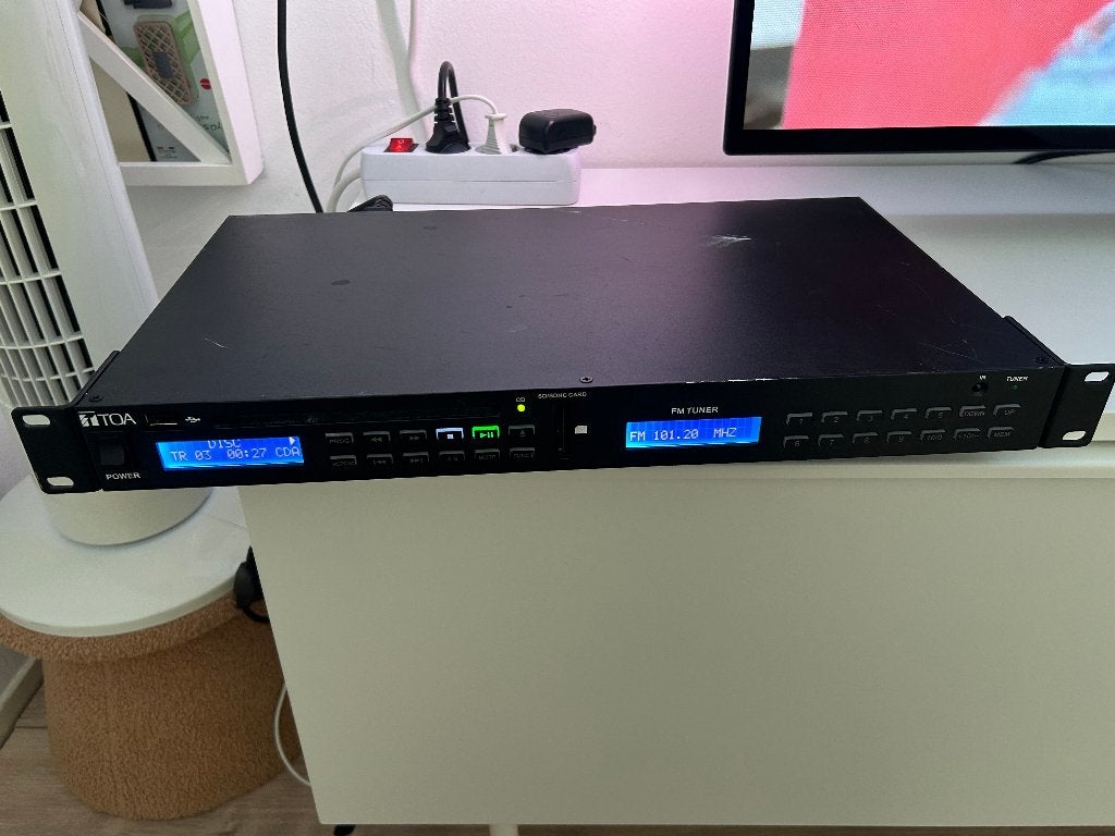 :TOA Professionele 19" CD Speler USB + Kabels, Audio, Tv en Foto, Ophalen of Verzenden, Gebruikt, Overige merken