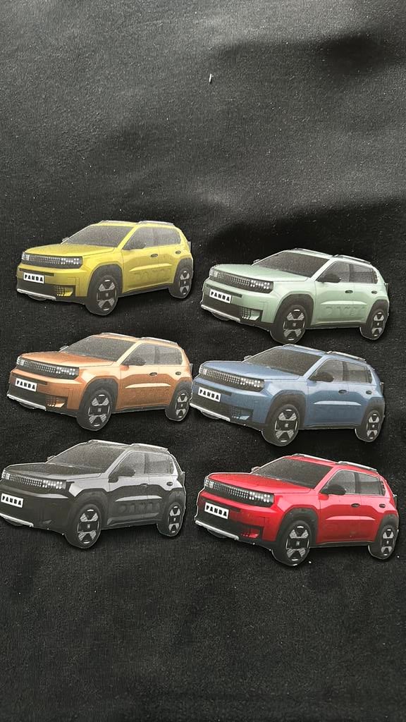 6 Fiat panda koelkastmagneten, Ophalen of Verzenden, Zo goed als nieuw