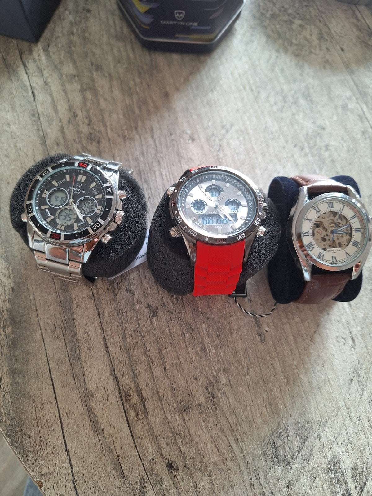 Set van 3 Herenhorloges: Modern, Sportief en Klassiek, Ophalen of Verzenden