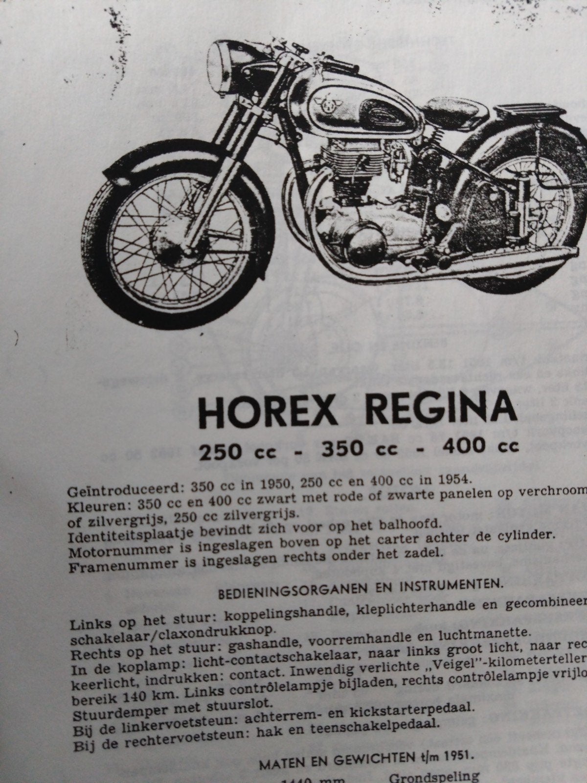 werkplaatshandboek HOREX REGINA, Motoren, Ophalen of Verzenden, Overige merken