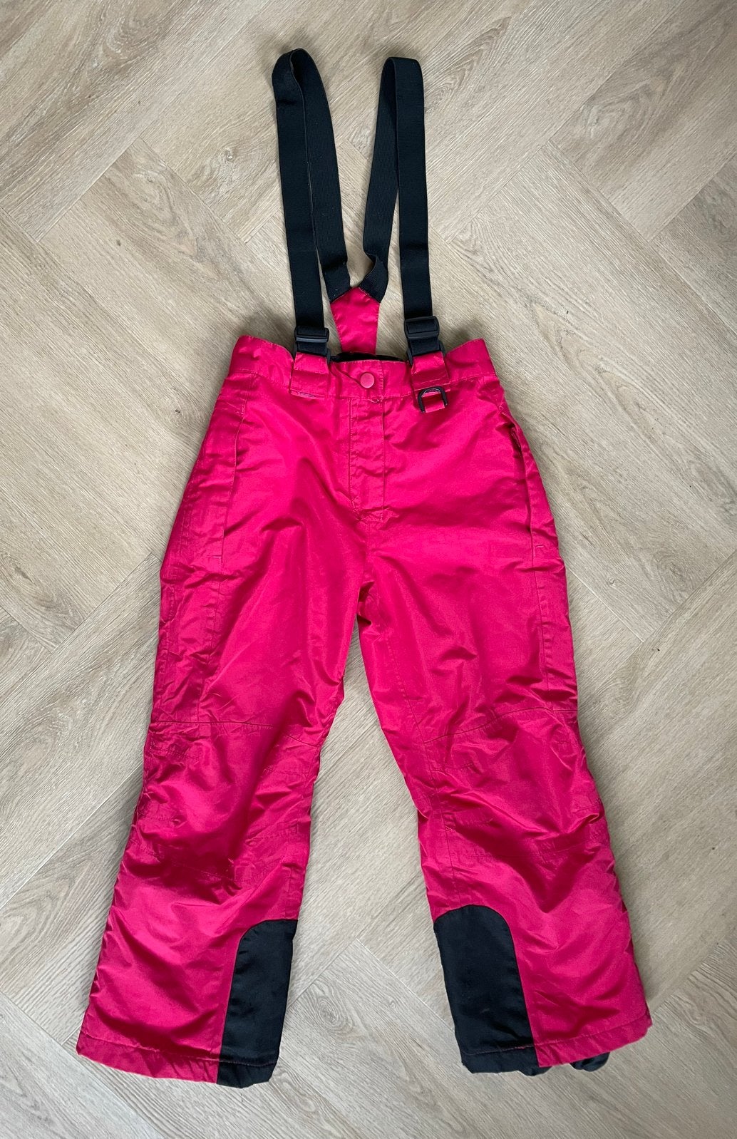 Roze skibroek met bretels maat 128, Kinderen en Baby's, Verzenden, Nieuw, Meisje, Broek