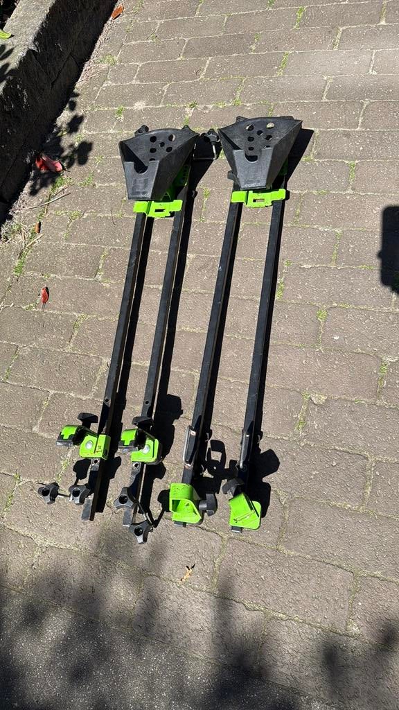 Fietsendrager voor op een imperiaal, Ophalen, Gebruikt, Brede banden, Dakdrager