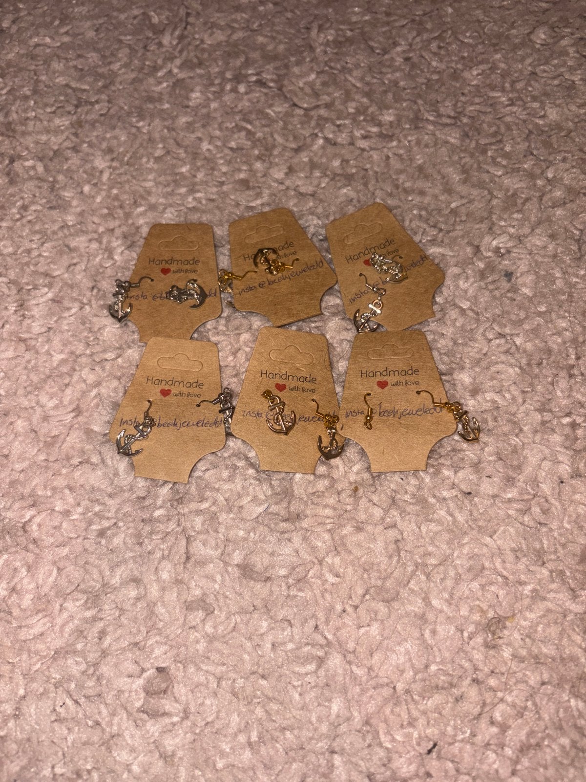 Handgemaakte oorbellen, Overige materialen, Hangers, Nieuw, Ophalen of Verzenden