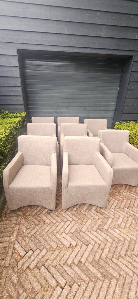 8 eetkamerstoelen, Huis en Inrichting, Fauteuils, Ophalen, Minder dan 50 cm, Gebruikt, Minder dan 75 cm