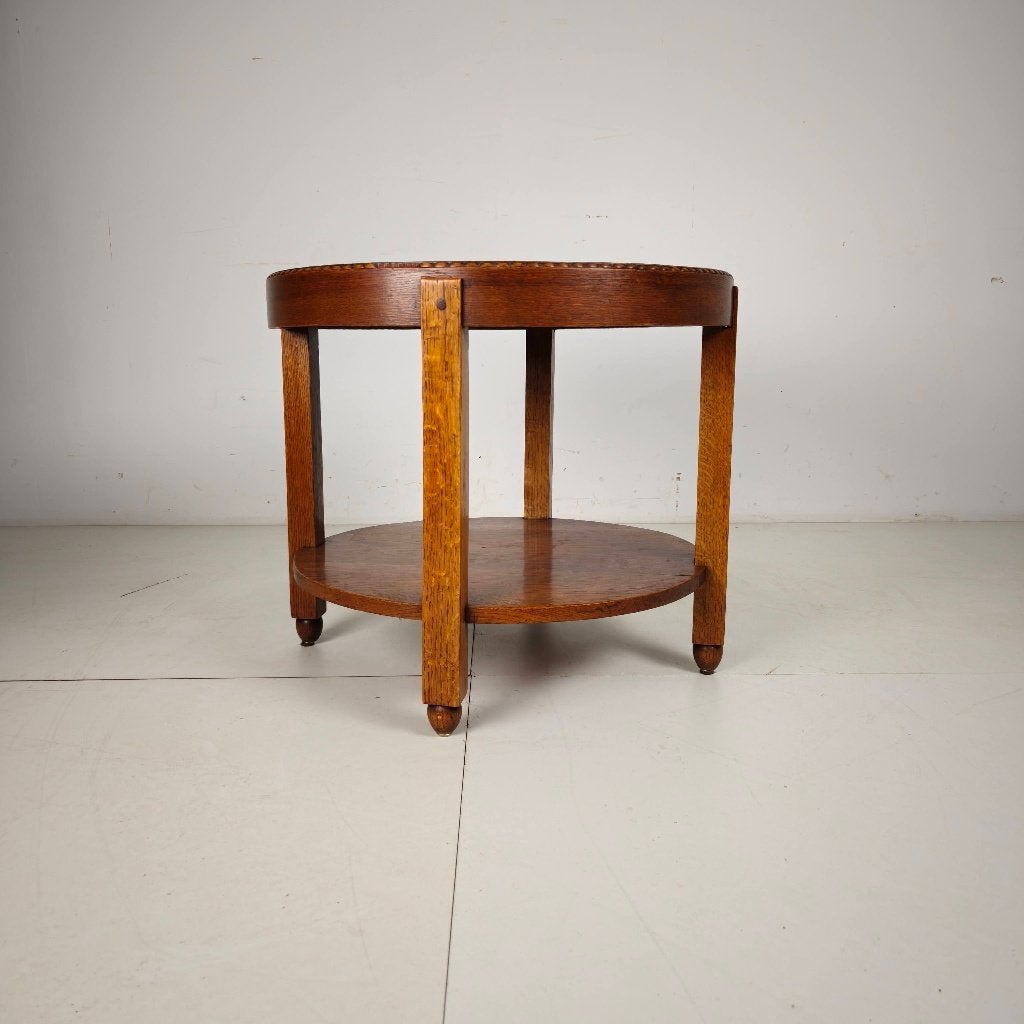 Art Deco bijzettafel met sterinleg, ca. 1920, Antiek en Kunst, Ophalen of Verzenden