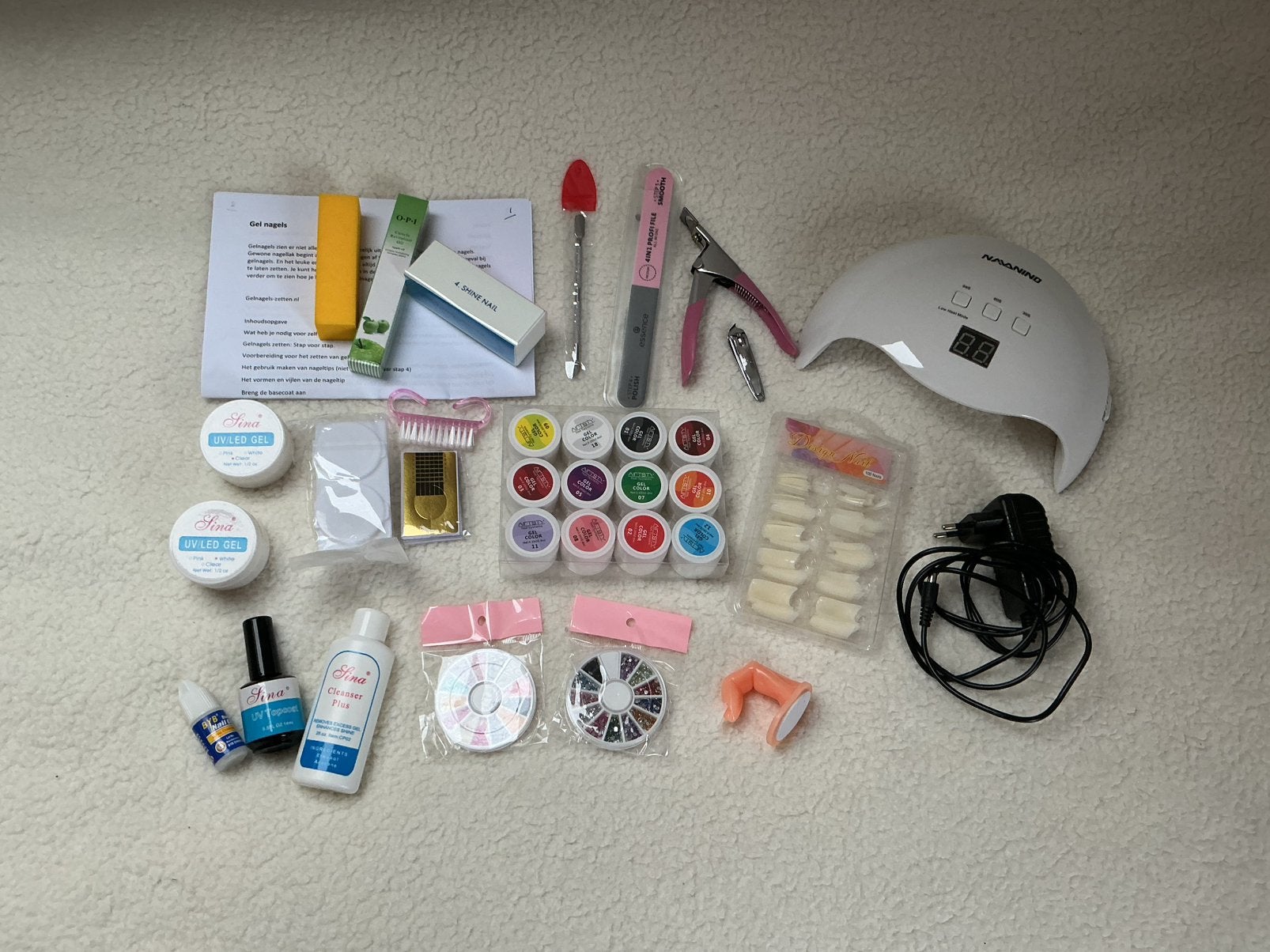 Gel nagels, Ophalen of Verzenden, Zo goed als nieuw, Overige kleuren, Handen en Nagels