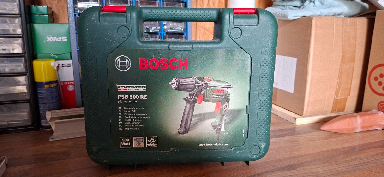 Bosch PSB 500 RE Klopboormachine in koffer, Doe-het-zelf en Verbouw, Gereedschap | Boormachines, Boormachine, Gebruikt, Ophalen of Verzenden