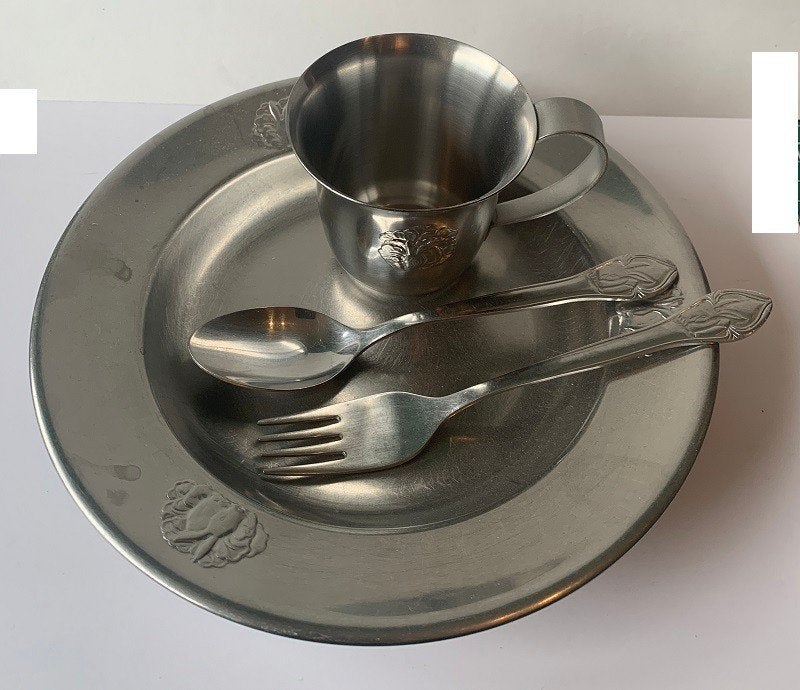 vintage kinderbestek ca 1985 Gero Zilmeta, Ophalen of Verzenden, Gebruikt