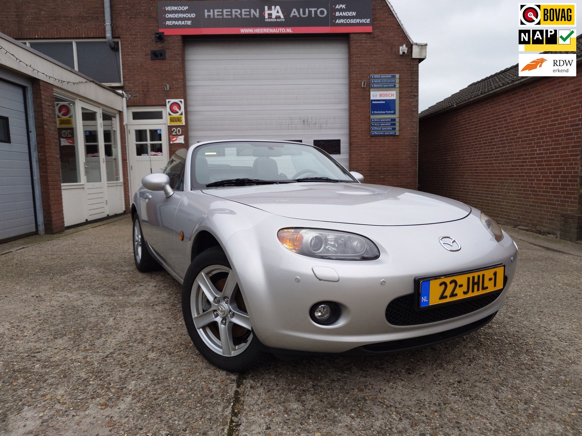 Mazda MX-5 1.8 Executive Dealer onderhouden, Airco, Stoelver, Auto's, Dealer onderhouden, Achterwielaandrijving, Gebruikt, Zwart