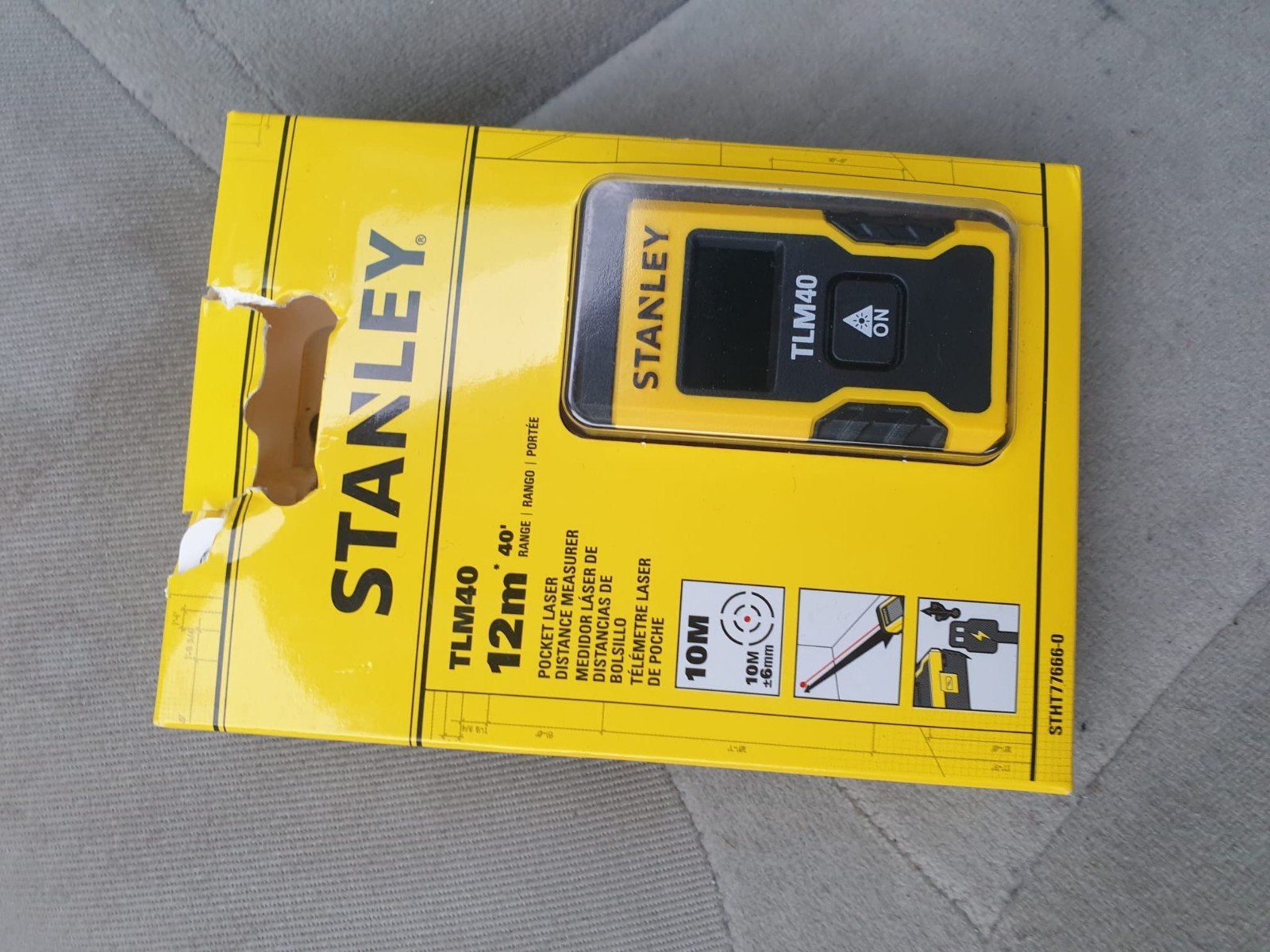 Stanley TLM40 Laser Afstandsmeter - Nieuw in verpakking, Ophalen, Nieuw, Rolmaat/meetlint, Stanley