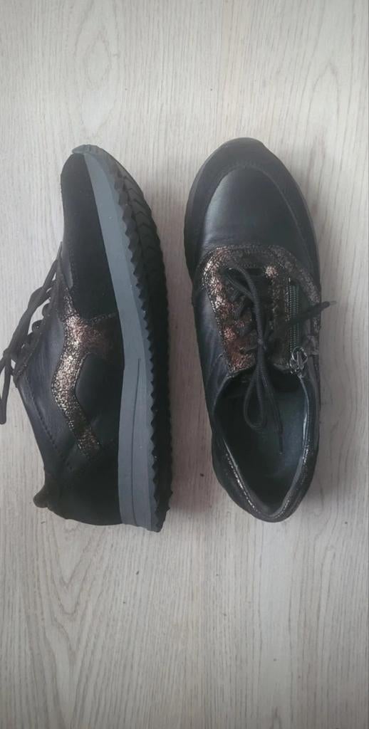 Waldläufer leren sniekers 50% korting, maat g, 6, 39, Waldlaufer, Zwart, Ophalen of Verzenden, Sneakers of Gympen