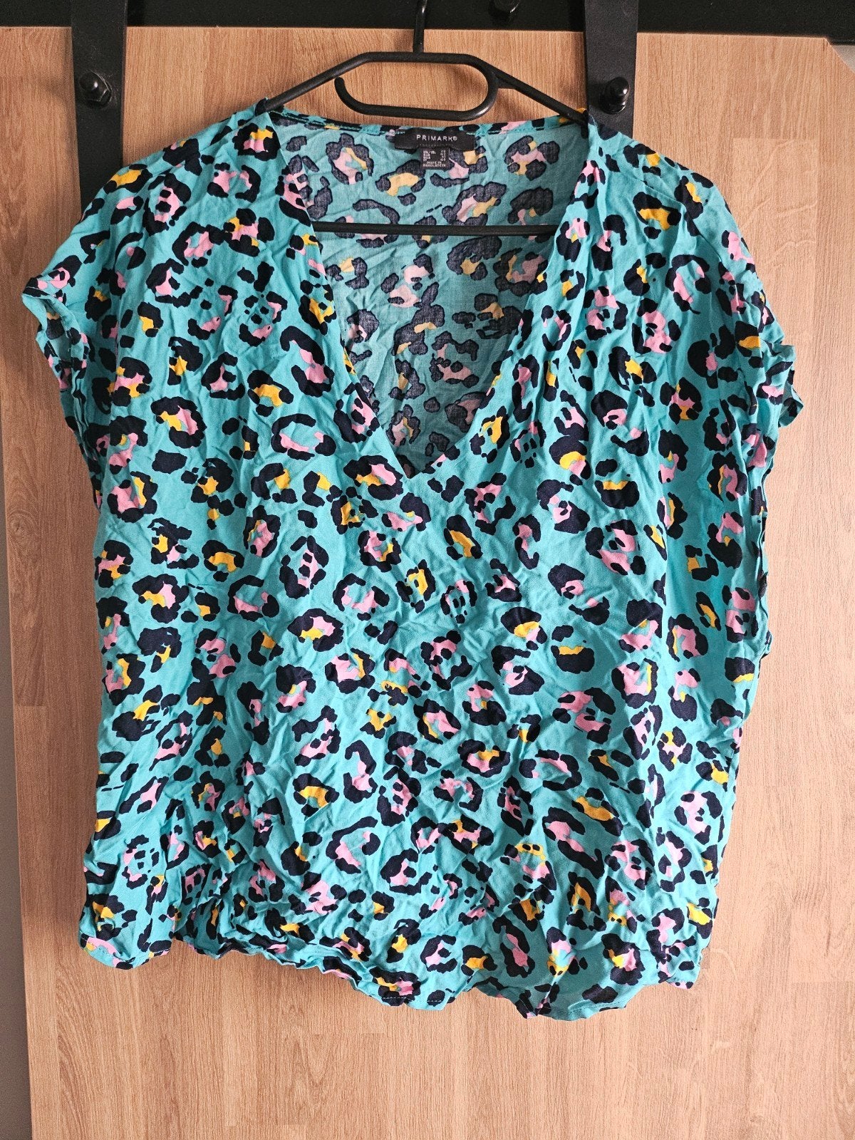 Primark blouse met luipaardprint, maat 42, Maat 42/44 (L), Ophalen of Verzenden, Zo goed als nieuw, Korte mouw