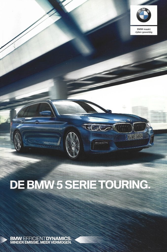 Brochure BMW 5 serie Touring 2018, Ophalen of Verzenden, Gelezen, BMW