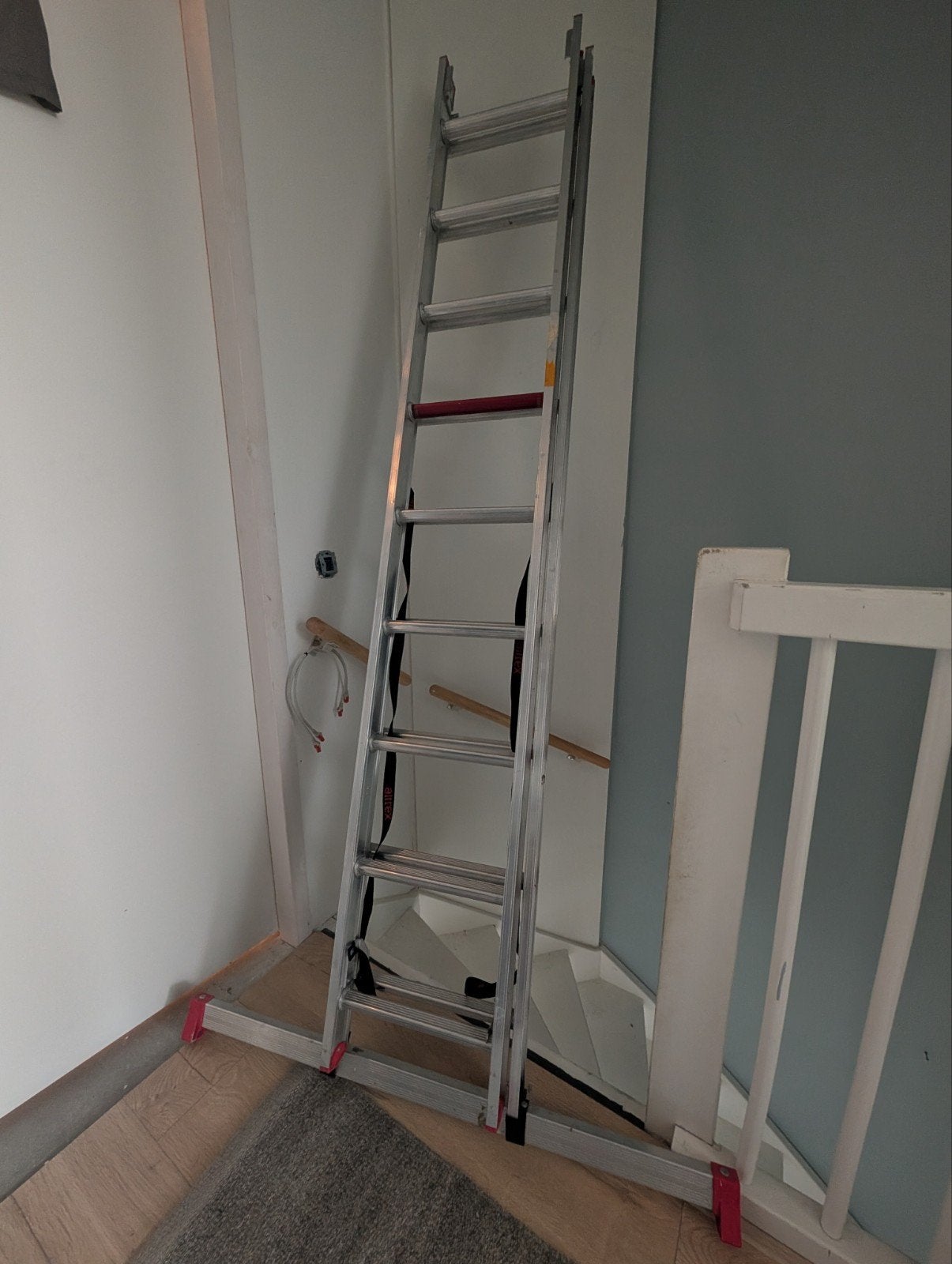 Altrex Allround 2x9 ladder, Doe-het-zelf en Verbouw, Ladders en Trappen, Gebruikt, Ladder, 4 meter of meer, Ophalen