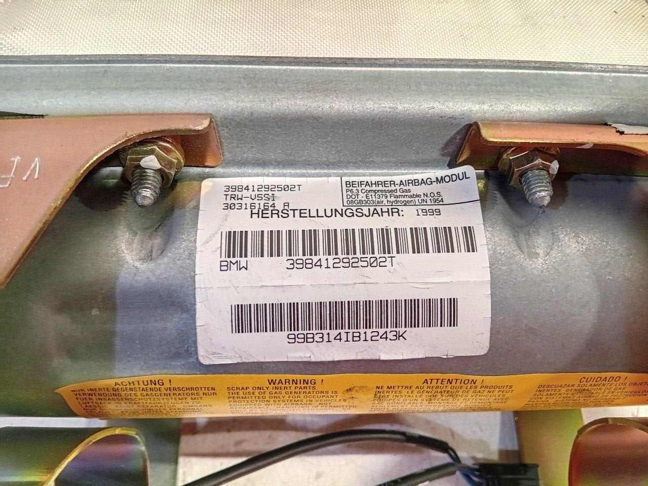 Foto 4 van Airbag passagier BMW Z3