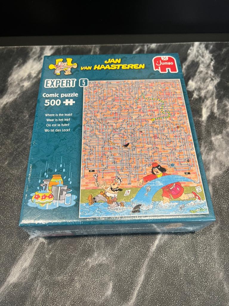 Nieuw Jan van Haasteren expert puzzel 500 stukjes Lekkage, Ophalen of Verzenden, 500 t/m 1500 stukjes, Nieuw
