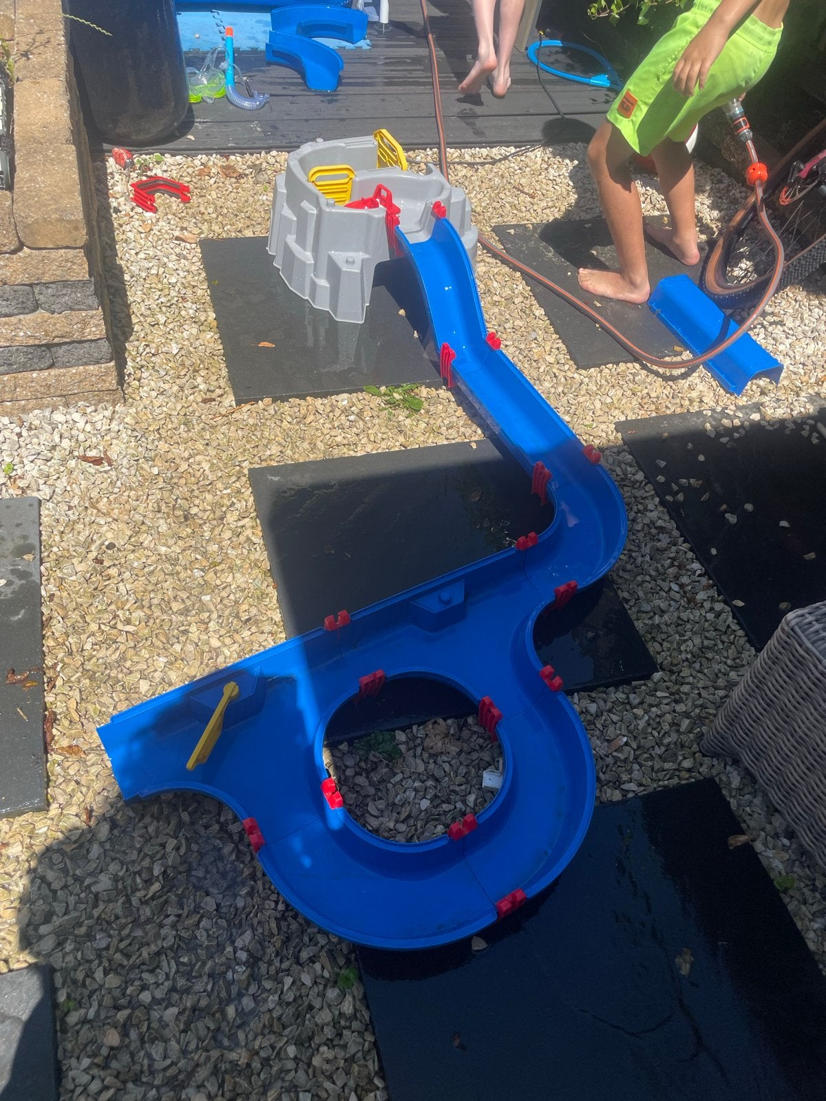 Waterplay waterbaan met accessoires, Kinderen en Baby's, Speelgoed | Buiten | Los speelgoed, Ophalen of Verzenden, Gebruikt