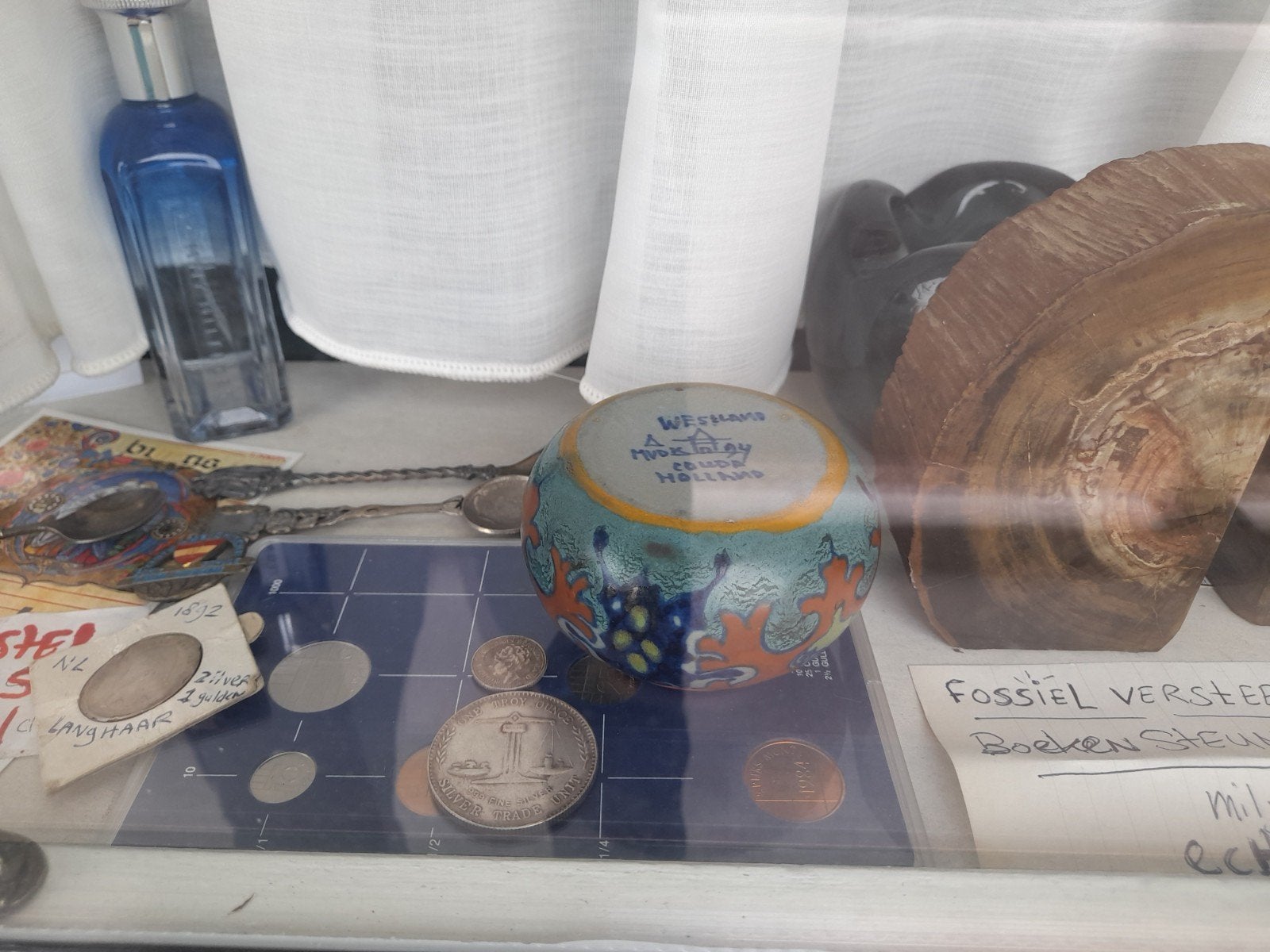 Diverse verzameling: munten, antiek, plateel, juwelen, Verzamelen, Complete verzamelingen en Collecties, Ophalen of Verzenden