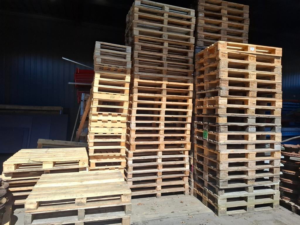 Partij gebruikte pallets, Doe-het-zelf en Verbouw, Hout en Planken, Gebruikt, Ophalen of Verzenden, Pallet, Minder dan 200 cm