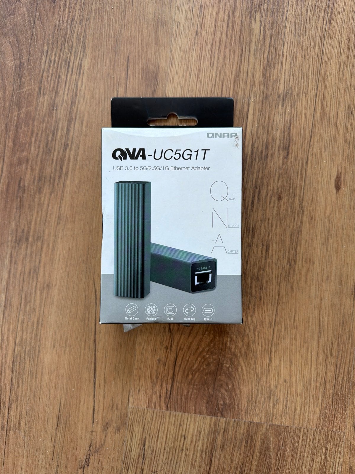 QNAP QNA-UC5G1T USB 3.0 naar 5G Ethernet Adapter, Ophalen of Verzenden, Nieuw, Extern