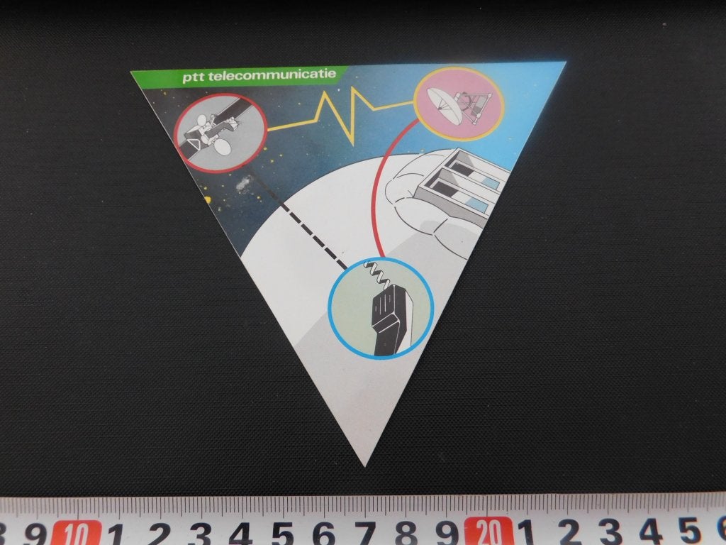 sticker PTT Telecommunicatie, Verzamelen, Ophalen, Zo goed als nieuw