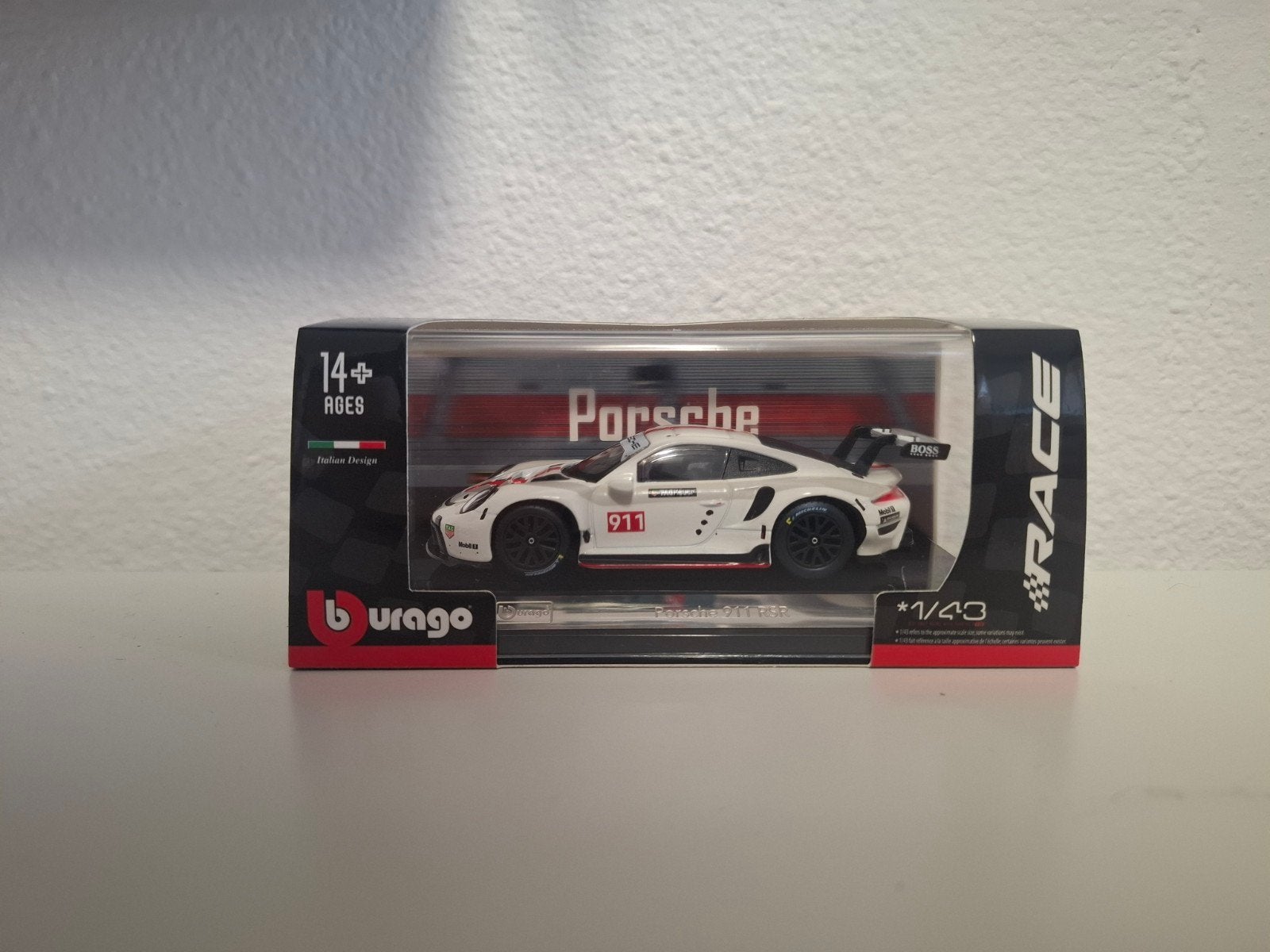 Bburago - Porsche 911 RSR, Hobby en Vrije tijd, Modelauto's | 1:43, Ophalen of Verzenden, Nieuw, Auto, Overige merken
