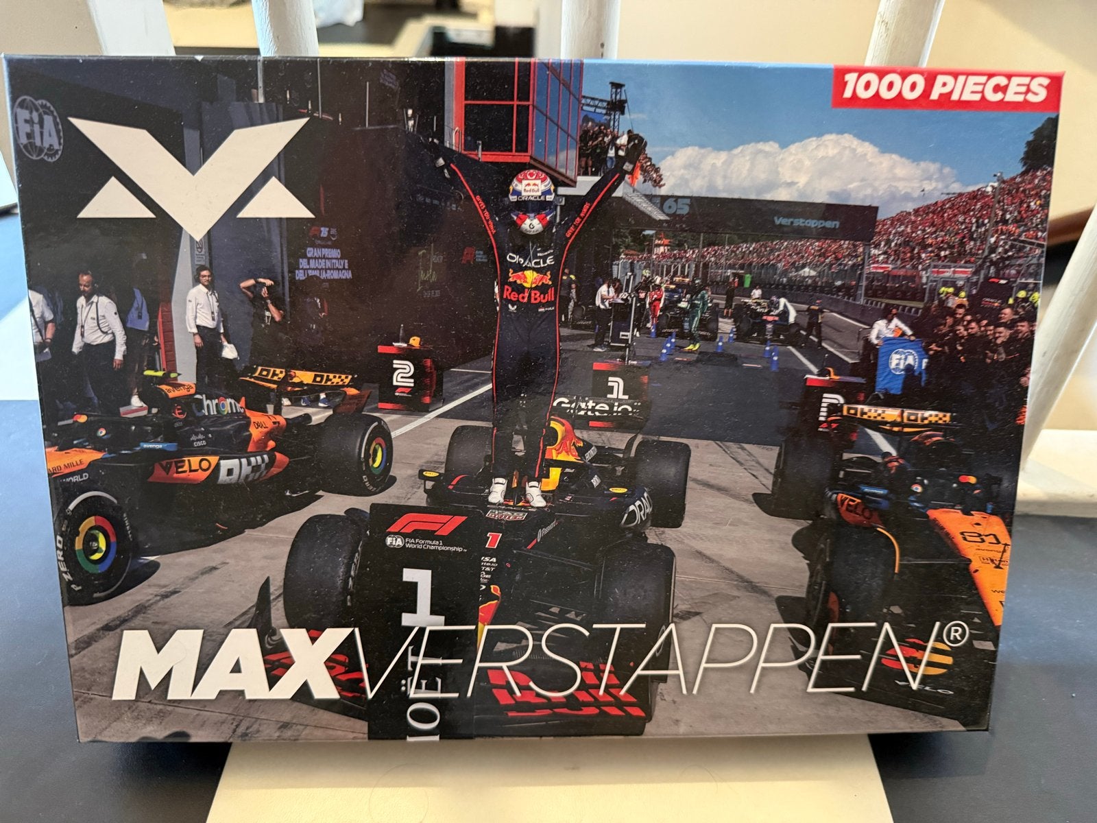 Max Verstappen Formule 1 Legpuzzel - 1000 Stukjes, Ophalen of Verzenden, 500 t/m 1500 stukjes, Zo goed als nieuw, Legpuzzel