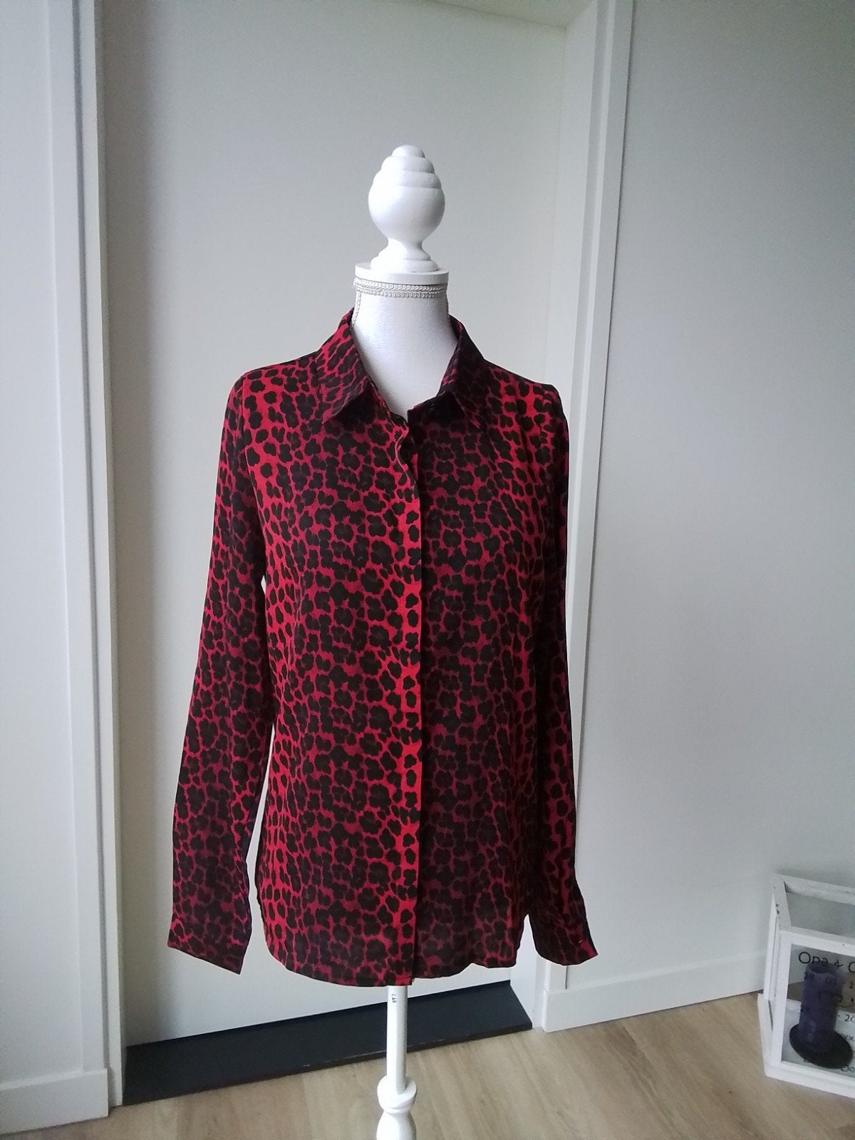 zgan rood-zwarte blouse Loavies mt S, Ophalen of Verzenden, Maat 36 (S), Rood, Loavies