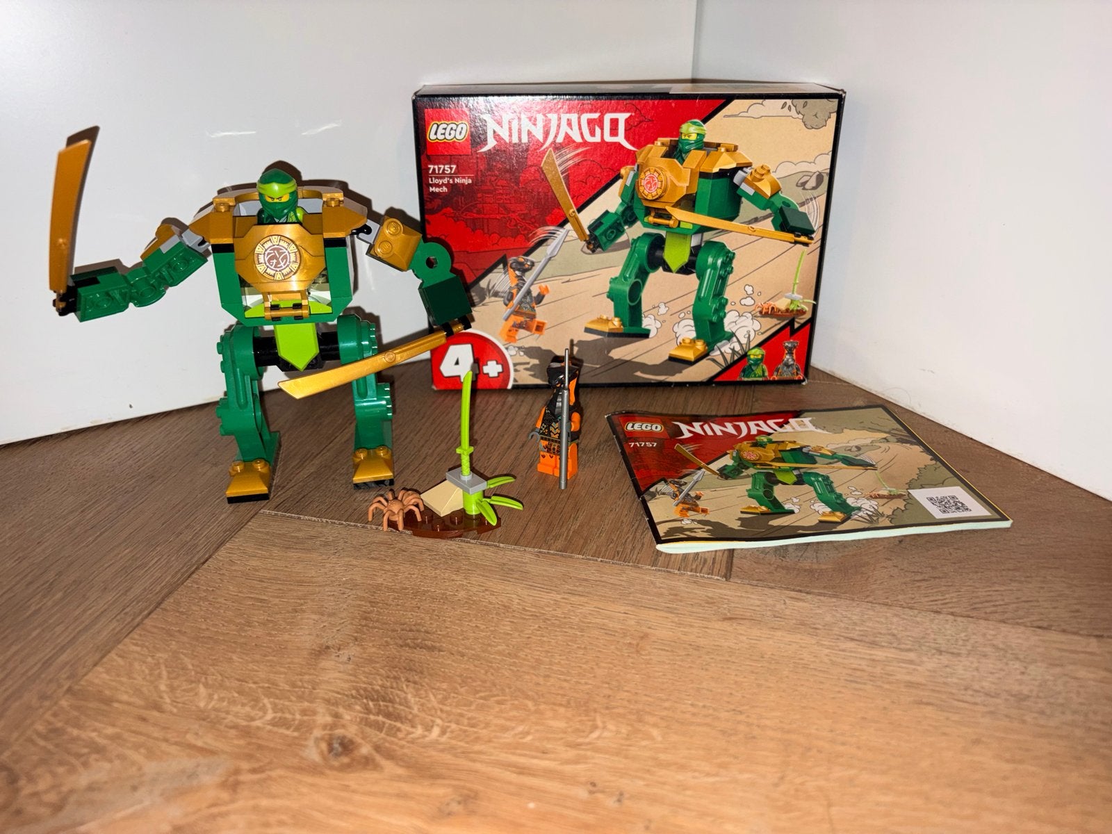 Lego Ninjago 71757 Lloyd's Ninja Mech, Lego, Ophalen of Verzenden, Zo goed als nieuw, Compleet